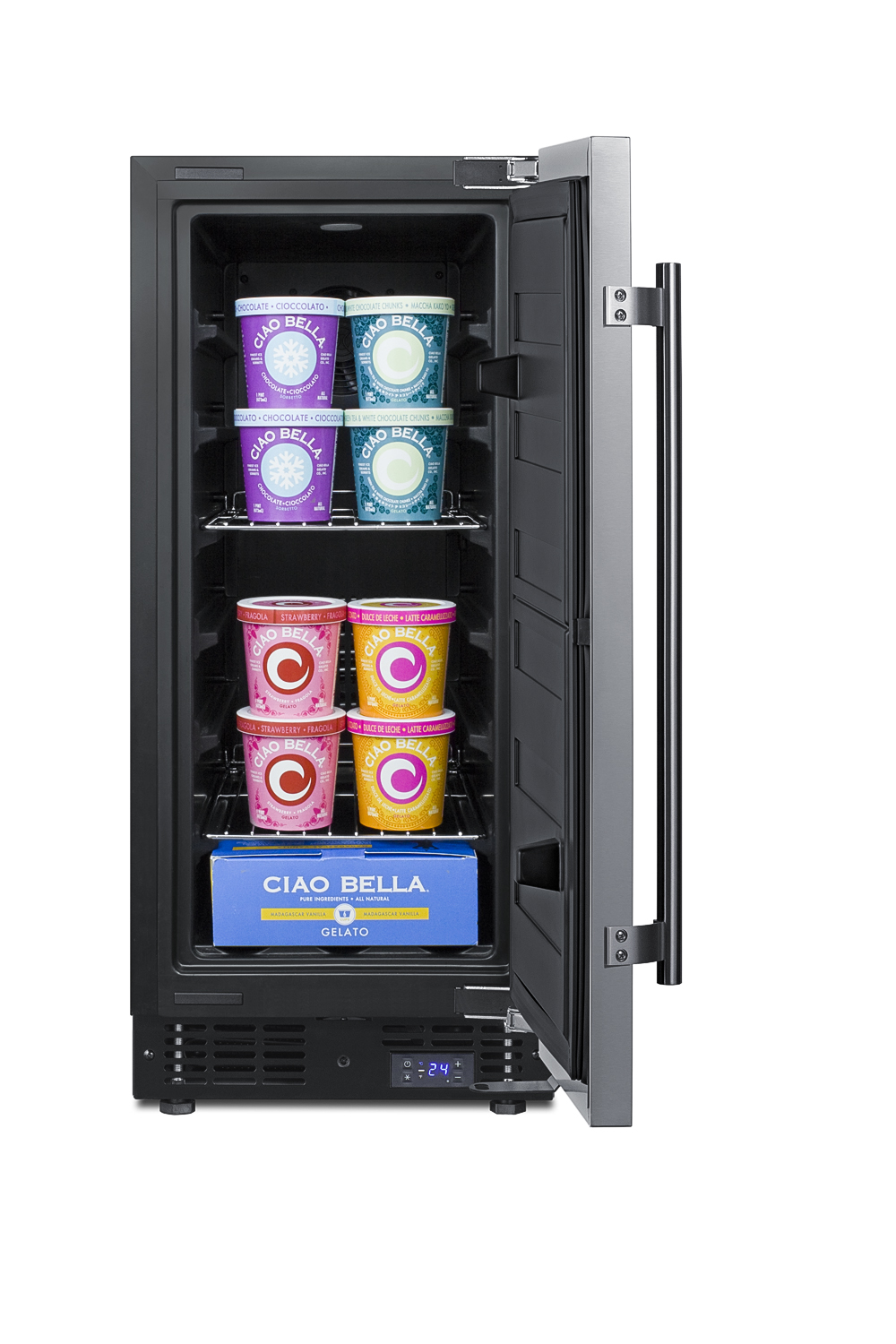 2.45 Cubic Feet Frost-Free Undercounter Upright Freezer With Adjustable Temperature Controls - View 4 | Fridge.com