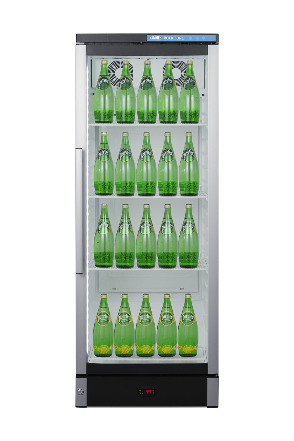 Summit Appliance 23.38'' W Freestanding 308 Cans (12 oz.) 9.9 Cubic Feet Beverage Cooler With Glass Door - View 6 | Fridge.com