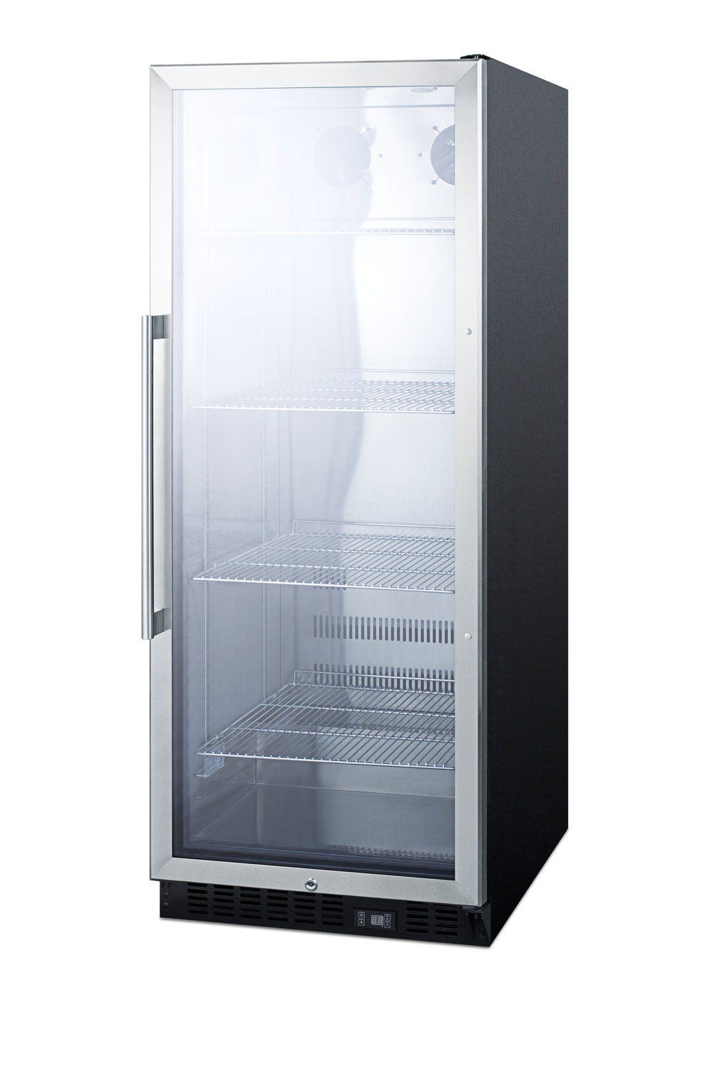 Summit Appliance 23.63'' W Freestanding 162 Cans (12 oz.) 11 Cubic Feet Beverage Cooler With Glass Door - View 2 | Fridge.com