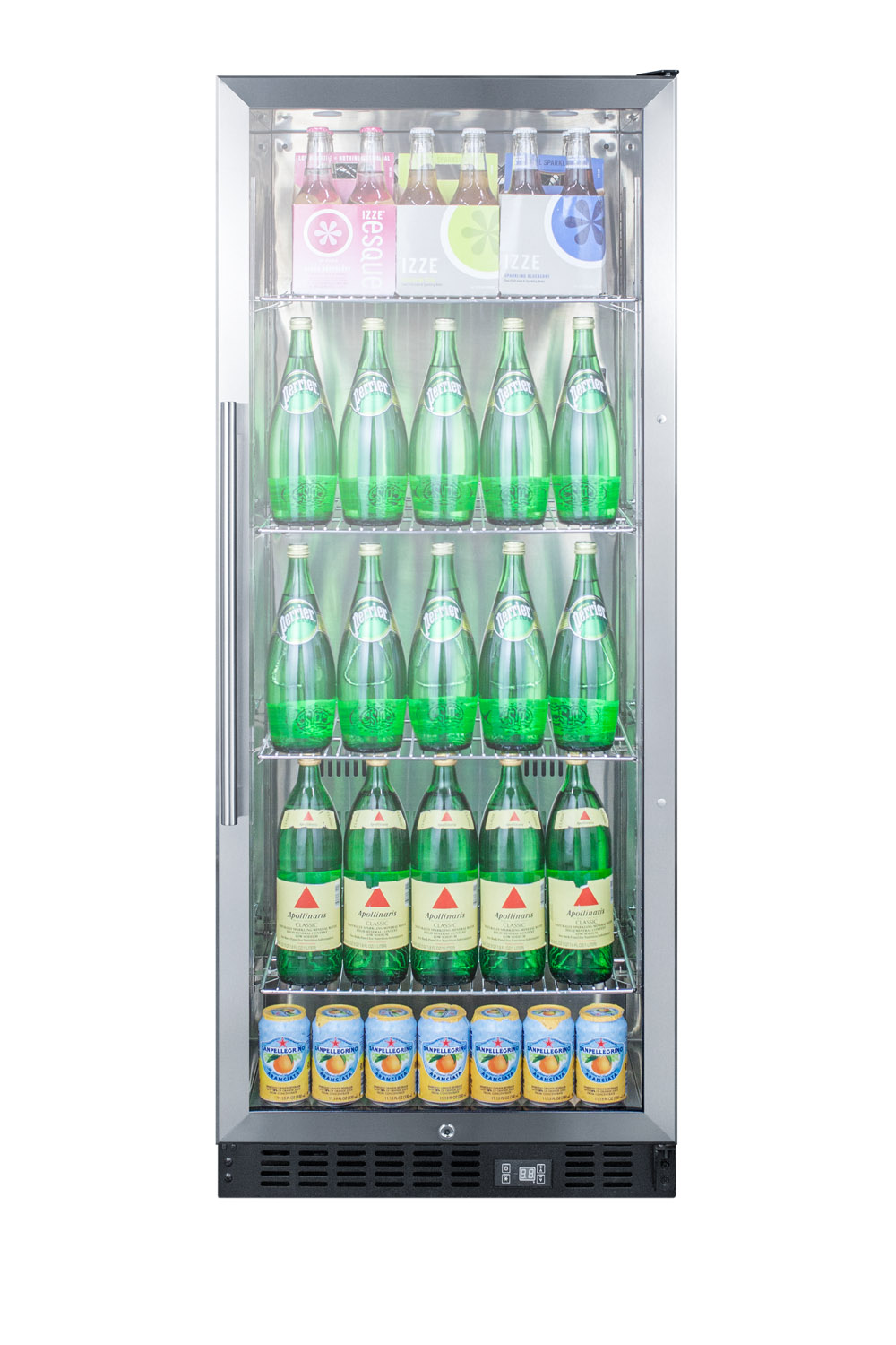Summit Appliance 23.63'' W Freestanding 162 Cans (12 oz.) 11 Cubic Feet Beverage Cooler With Glass Door - View 3 | Fridge.com