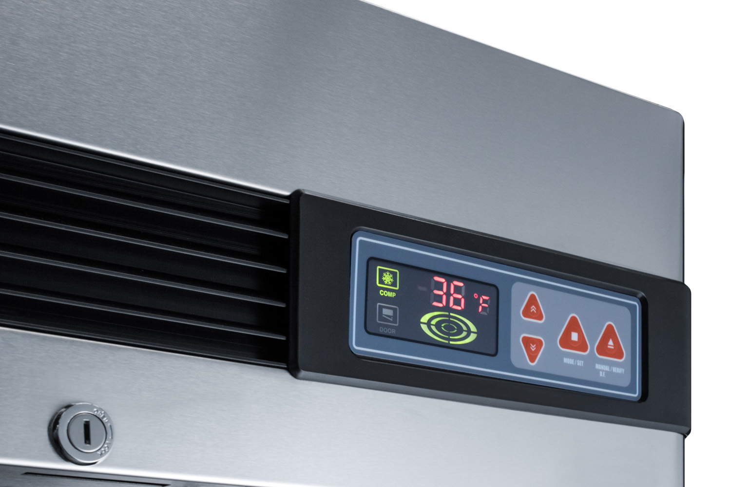Summit 54 Inch Commercial 54" French Door Refrigerator SCR49SSG - View 2 | Fridge.com