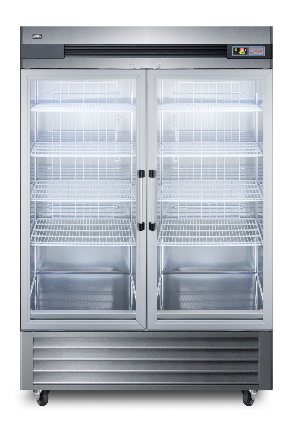 Summit 54 Inch Commercial 54" French Door Refrigerator SCR49SSG - View 5 | Fridge.com