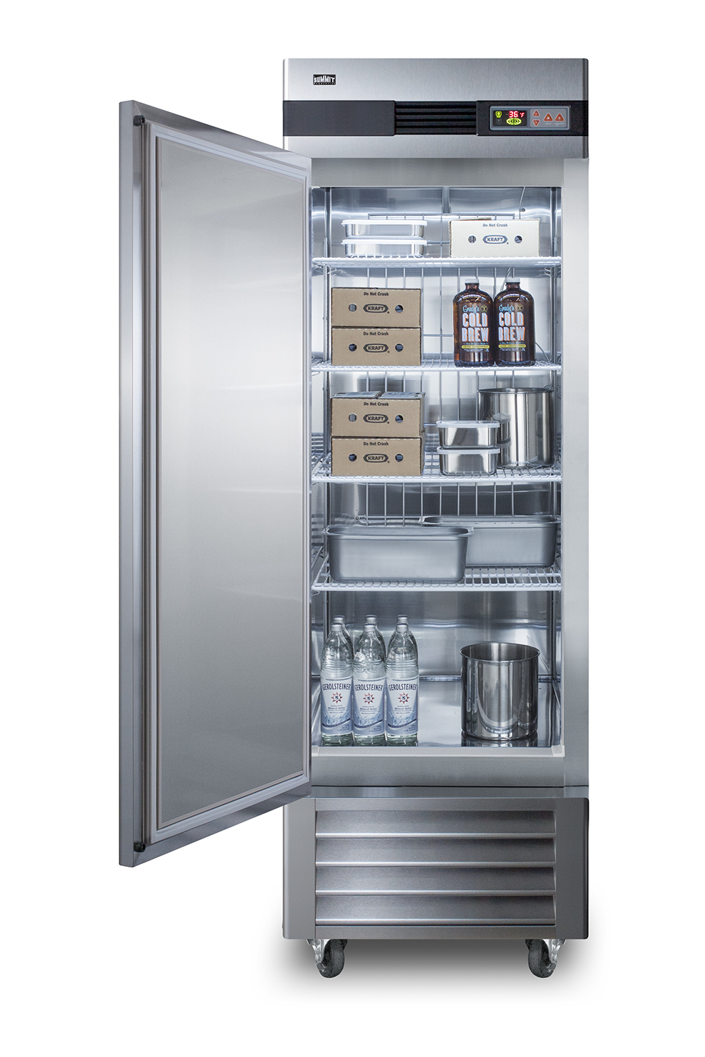 Summit 28 Inch Commercial 28" All-Refrigerator SCRR232LH - View 4 | Fridge.com