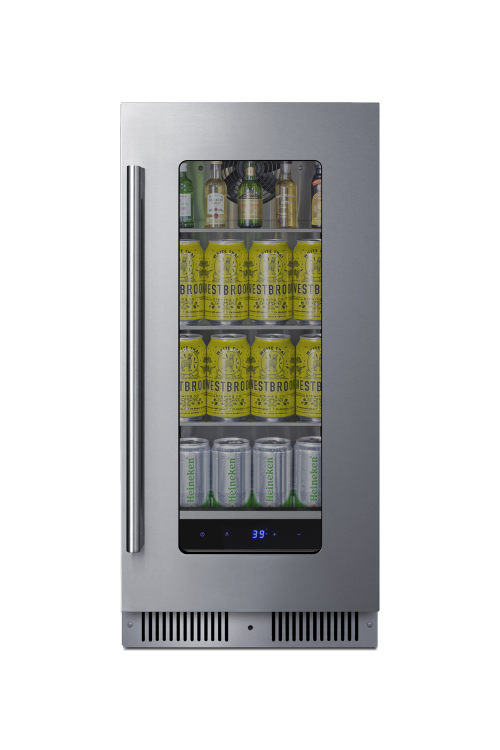 Summit Appiance  15" Wide Built-In  Shallow-Depth Beverage Center - View 5 | Fridge.com