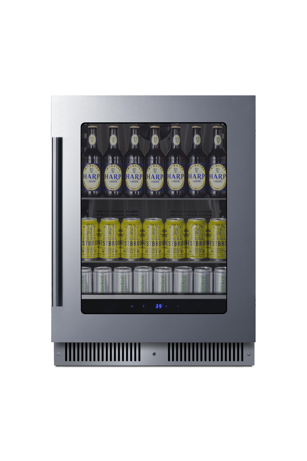 Summit Appiance 24" Wide Built-In Shallow-Depth Beverage Center - View 4 | Fridge.com