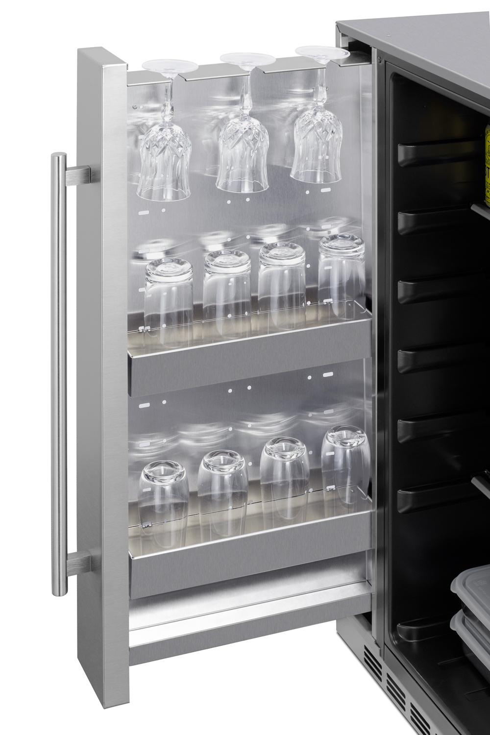 Summit 24 Inch Freestanding/Built In Undercounter Compact All-Refrigerator SPR196OS24 | Fridge.com