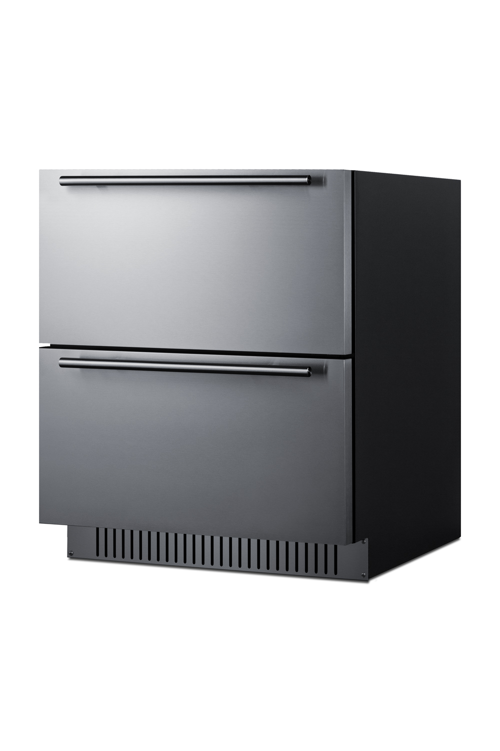 Summit - 27" Wide Built-In Undercounter ADA Height 2-Drawer Outdoor All-Refrigerator - Steel - View 3 | Fridge.com