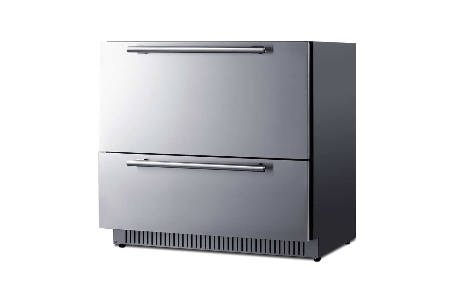 Summit - 36" Wide 2-Drawer All-Refrigerator - Steel - View 4 | Fridge.com
