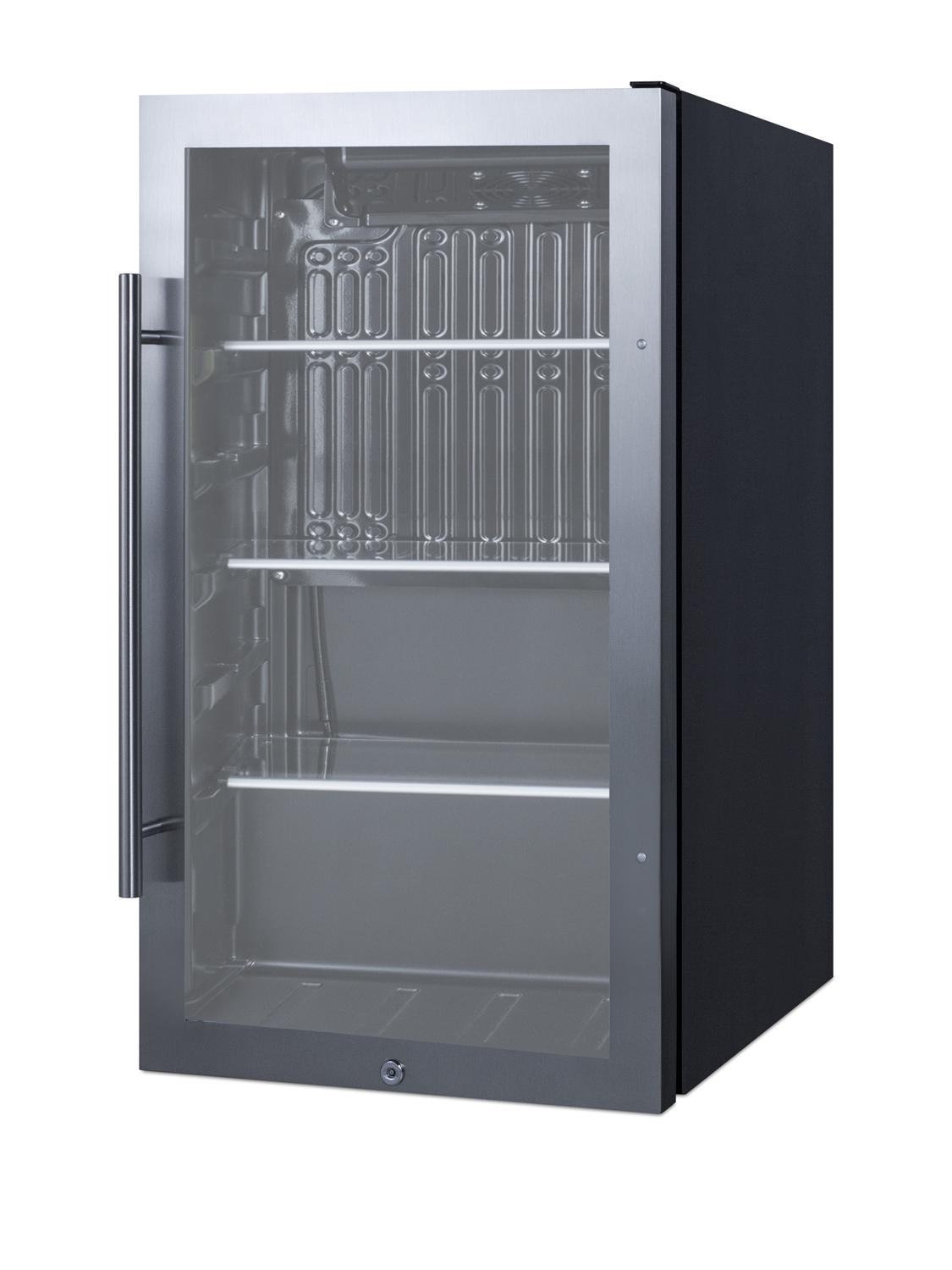 Summit Appliance 19'' W 110 Cans (12 oz.) 3.13 Cubic Feet Outdoor Rated Beverage Cooler With Reversible Door - View 4 | Fridge.com