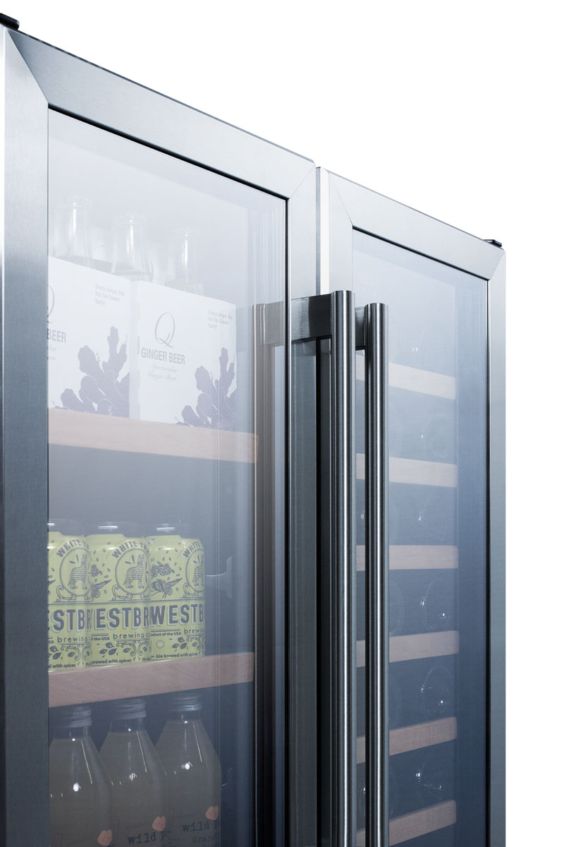 Summit Appliance Dual Zone 29.5'' 33 Bottle Wine Refrigerator - View 5 | Fridge.com