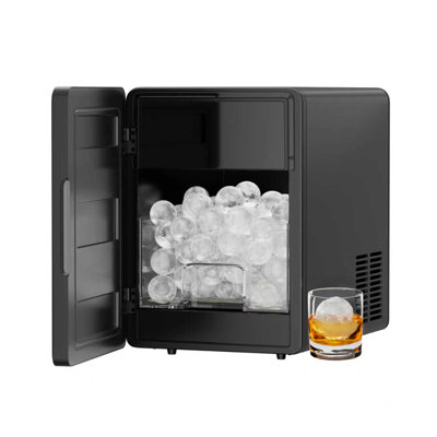 Sphere Ice Maker With 72pcs /24 H Ice Production, High Efficiency & Self-cleaning Ice Maker With Lustrous Clear Ice, Ideal For Home, Office, Party, Rv — FIN-0018544 | Fridge.com