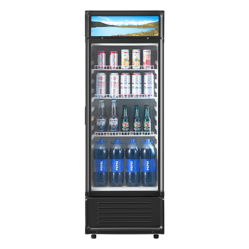 Commercial Merchandiser Refrigerator 6.9 CU.FT Glass Door Beverage Refrigerator | Fridge.com