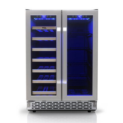 TCL 24 In. Beverage & Wine Cooler with Dual Zone | Fridge.com