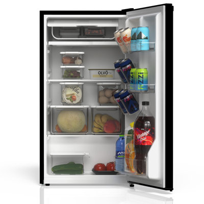 3.1 Cu. Ft. Compact Refrigerator Black without Freezer | Fridge.com