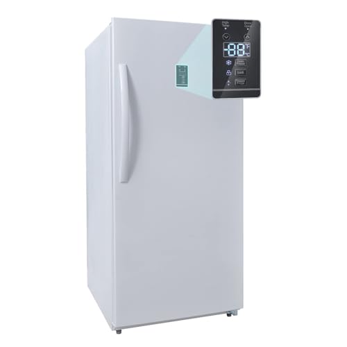 Techomey 13.8 Cu.Ft Upright Freezer, Freestanding Conversion Freezer/Refrigerator, Garage Ready Vertical Freezer, Single Door, 110V, White | Fridge.com