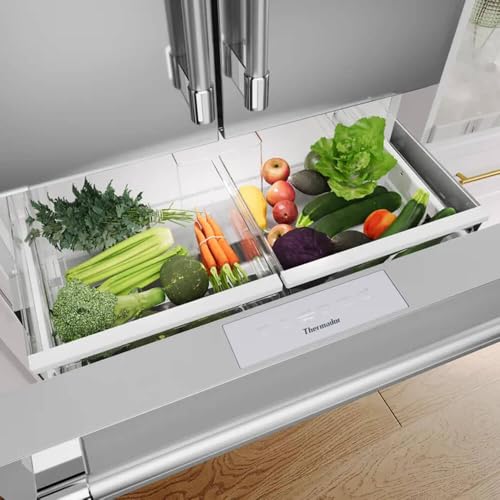 Thermador T36FL821NS 20.4 cu. ft. Stainless Counter-Depth French Door Smart Refrigerator - View 2 | Fridge.com