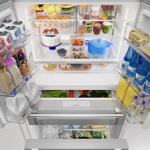 Thermador T36FL821NS 20.4 cu. ft. Stainless Counter-Depth French Door Smart Refrigerator - View 4 | Fridge.com