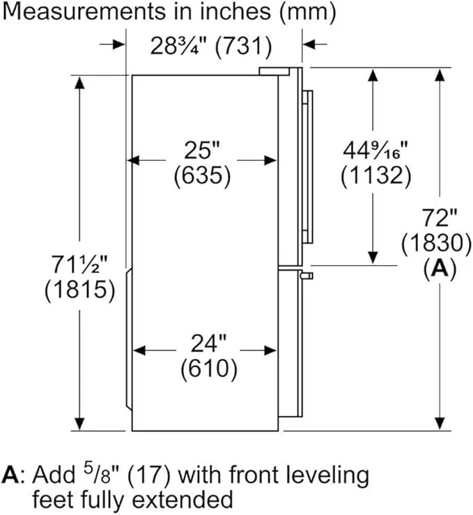Freedom® Freestanding French Door Bottom Mount Refrigerator 36'' Professional Stainless Steel - View 2 | Fridge.com