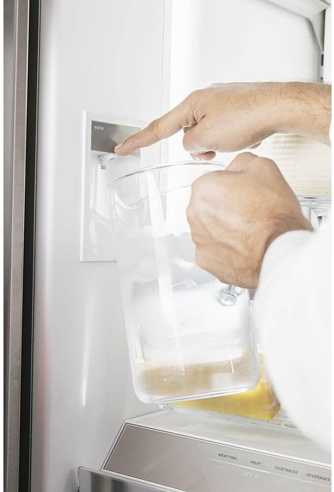Freedom® Freestanding French Door Bottom Mount Refrigerator 36'' Professional Stainless Steel - View 4 | Fridge.com