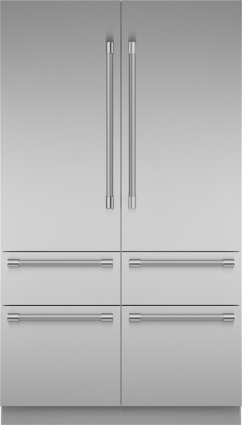 Freedom Collection 48 in. Wide 26.8 Cu. Ft. French Door Bottom Freezer Built-in Smart Refrigerator — Thermador, model T48BT120NS