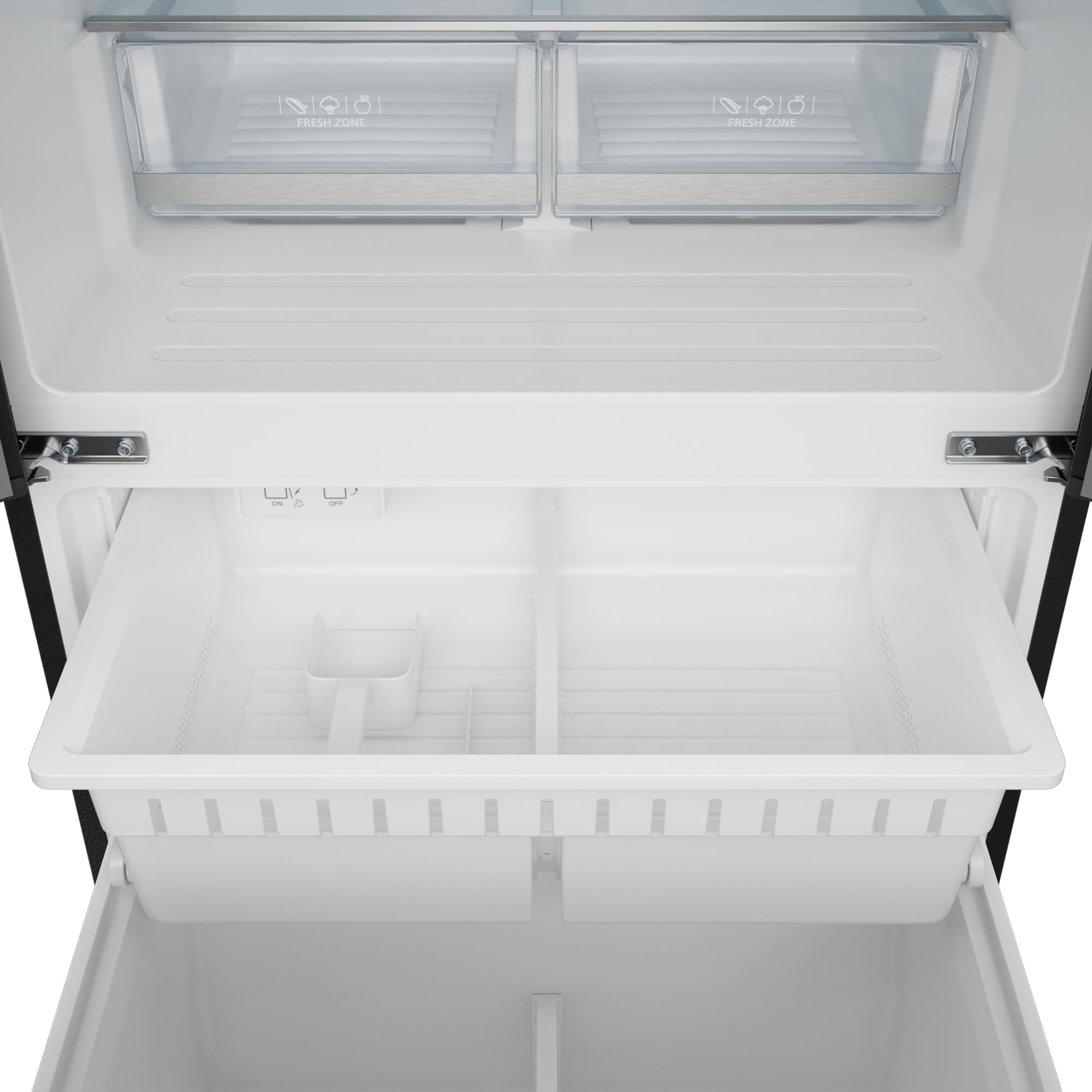 30 in. Wide Gordon Ramsay Series By Thor Kitchen 17.5 cu. ft. Counter Depth Refrigerator With Navy Blue Hardware - Black - View 4 | Fridge.com