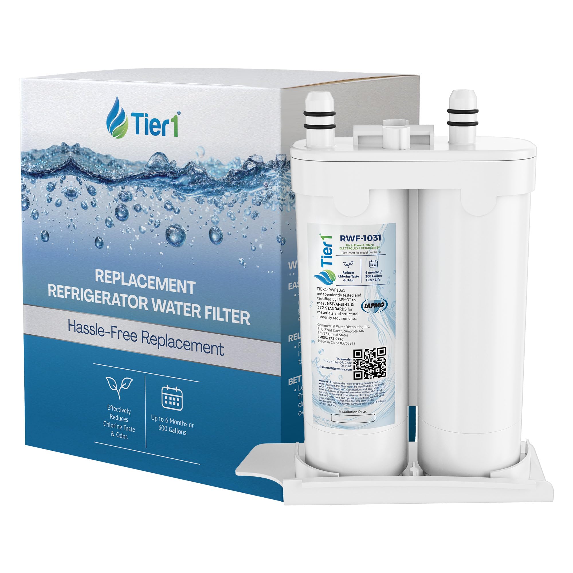 Tier1 RWF1031 WF2CB Refrigerator Water Filter | Replacement For PureSource2 WF2CB & EWF01 | Fridge Filter Lasts Up To 6 Months | Easy Install | Odor Control | Clean & Great Tasting Water - View 1 | Fridge.com