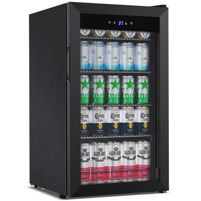 145 Cans 3 Cu. Ft. Built-In/Freestanding Beer And Beverage Refrigerator With Recessed Handle And White Led Lighting | Fridge.com