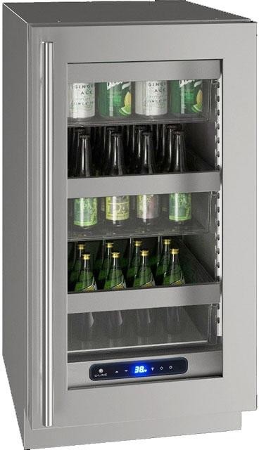 U-Line 18 Inch Freestanding/Built In Undercounter Compact All-Refrigerator UHRE518SG01A | Fridge.com