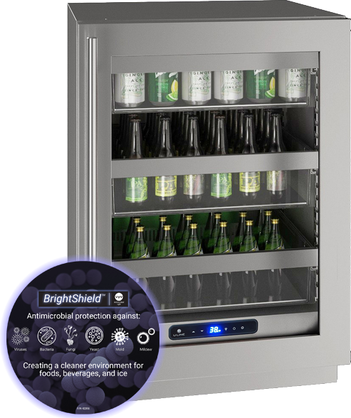 U-Line - 5 Class 5.2 Cu Ft Compact Refrigerator - Stainless Steel — FIN-0018819 | Fridge.com