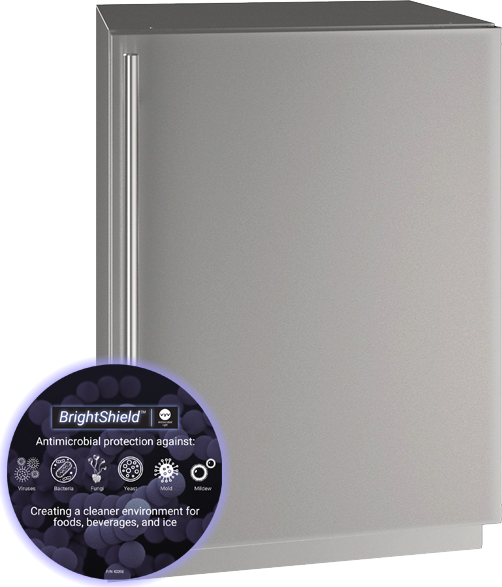 U-Line - 5 Class 5.2 Cu. Ft. Compact Refrigerator - Stainless Steel — FIN-0019849 | Fridge.com