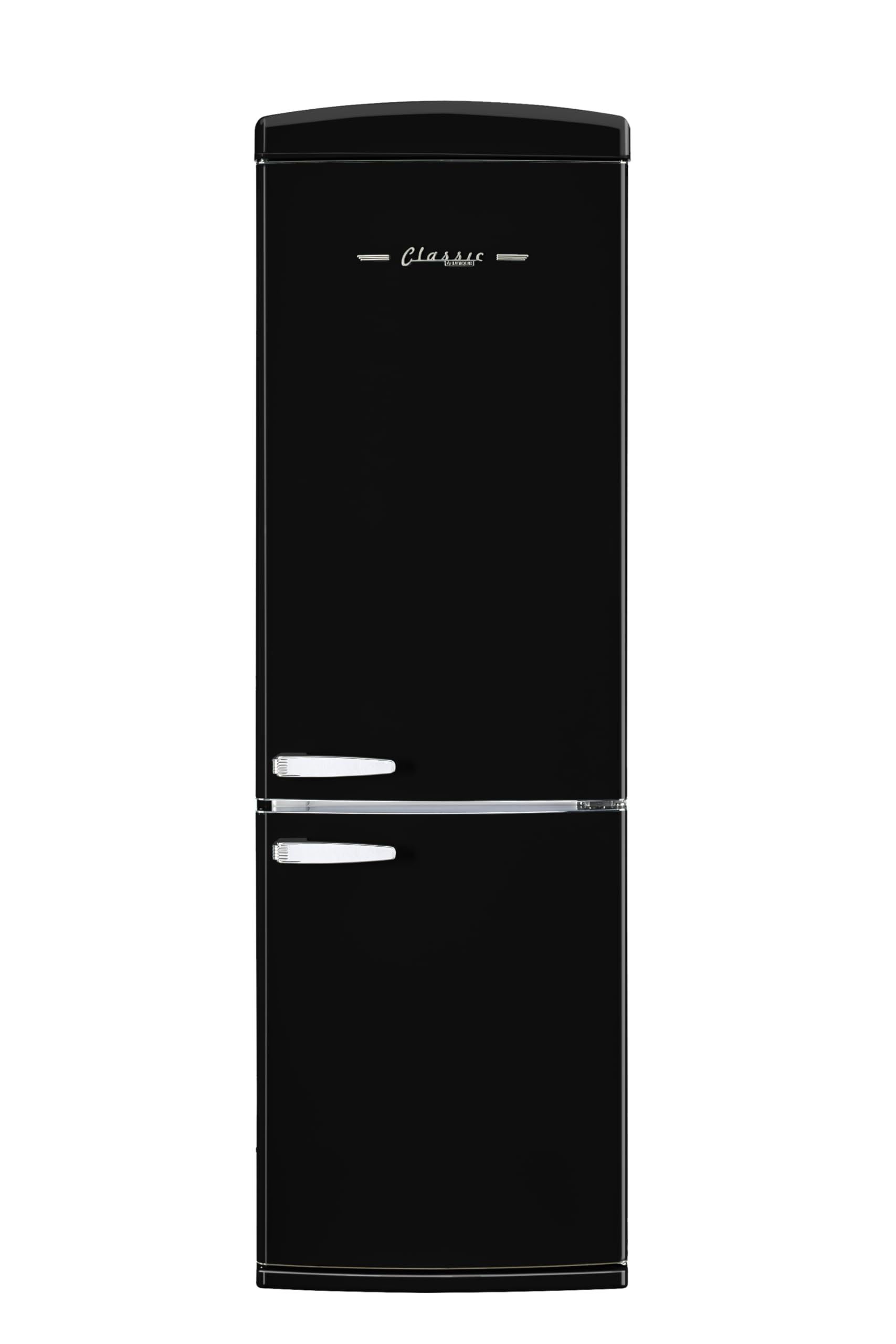 Unique Appliances Classic Retro 12 cu.ft. Bottom Freezer Refrigerator in Midnight Black | Fridge.com