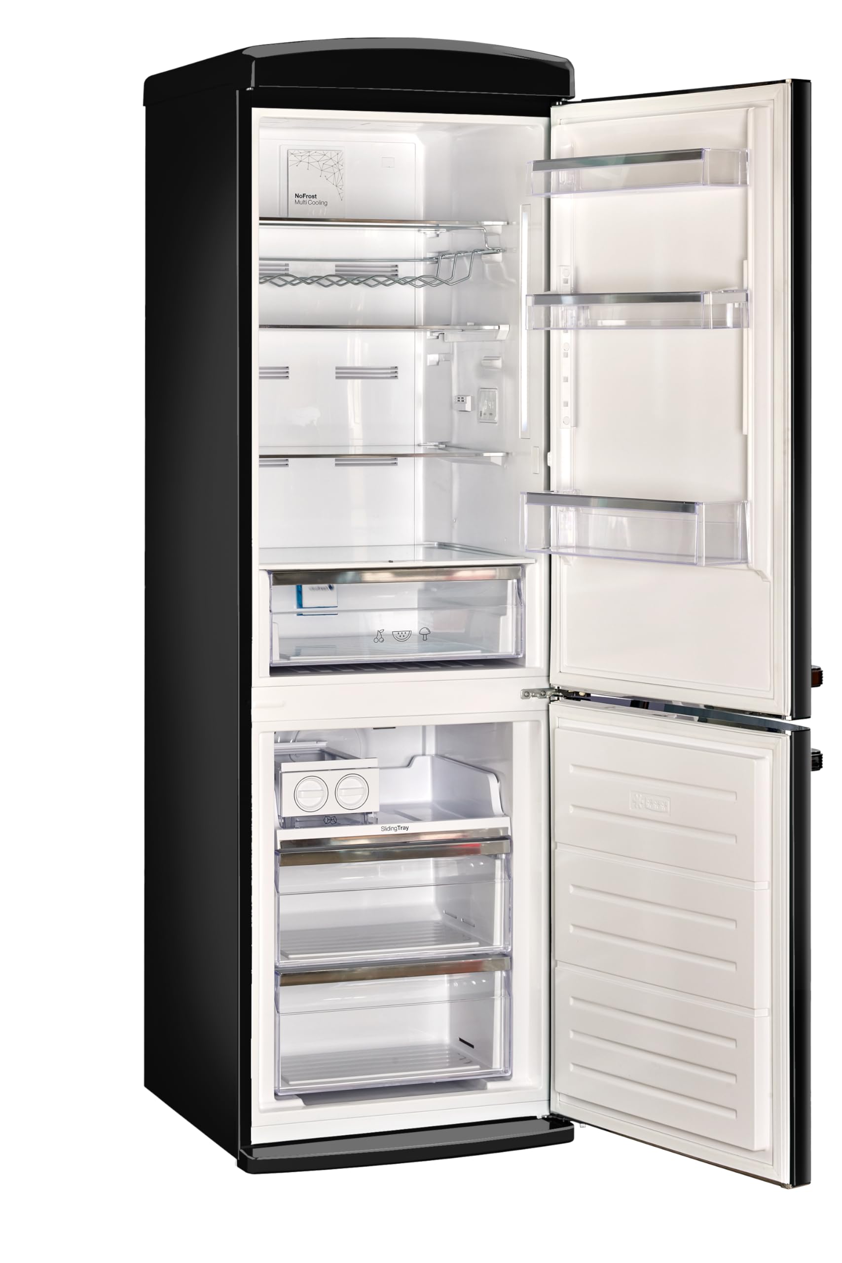 Classic Retro 24 In 12 Cu.ft Bottom Mount Fridge Auto Defrost, Energy Star Certified, Counter Depth | Fridge.com