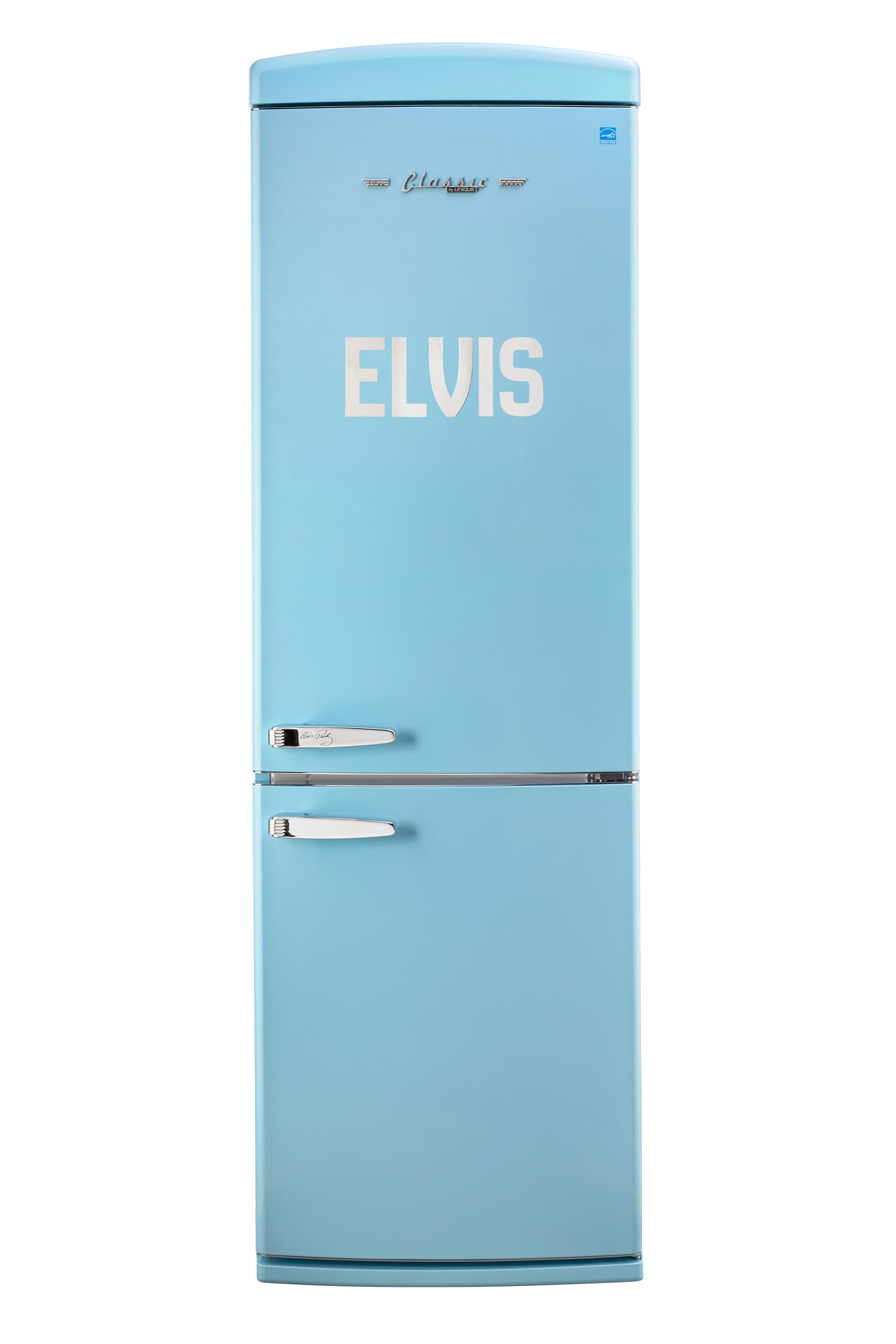Unique Appliances - 24 in. Wide Classic Retro 23.8 in 11.7 cu. ft. Frost Free Retro Bottom Freezer Refrigerator ENERGY STAR - Orange Creamsicle — FIN-0004550 | Fridge.com