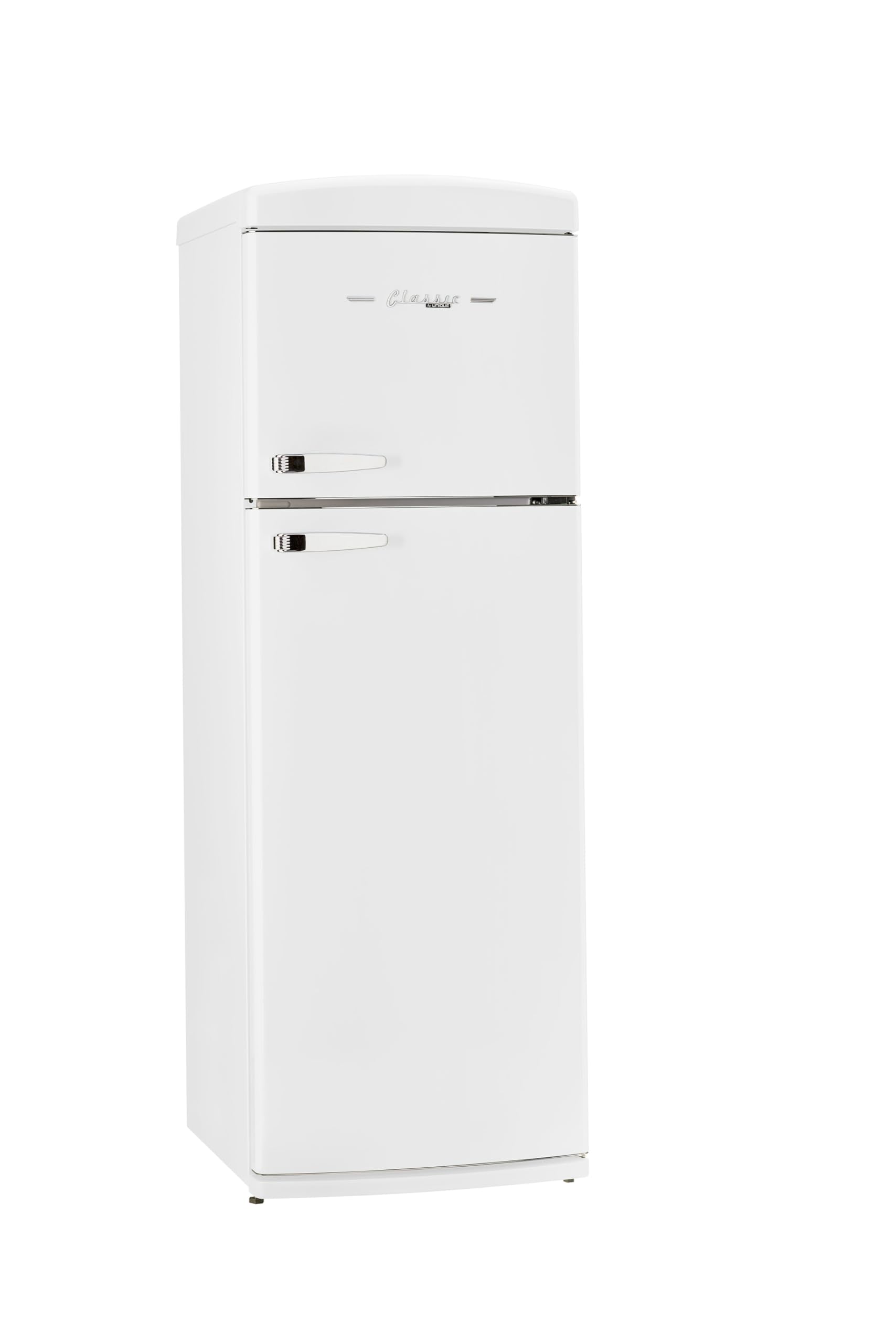 Unique Appliances - 24 in. Wide Classic Retro 11 cu.ft. Top Freezer Refrigerator - Marshmallow White - View 2 | Fridge.com