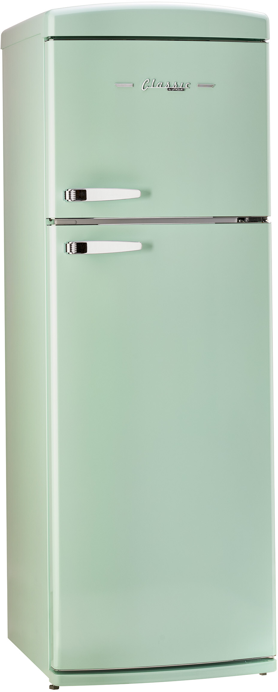 Unique Appliances 24 Inch Appliances Classic Retro 24" Counter Depth Top Freezer Refrigerator UNQ310LLGTM — FIN-0018837 | Fridge.com