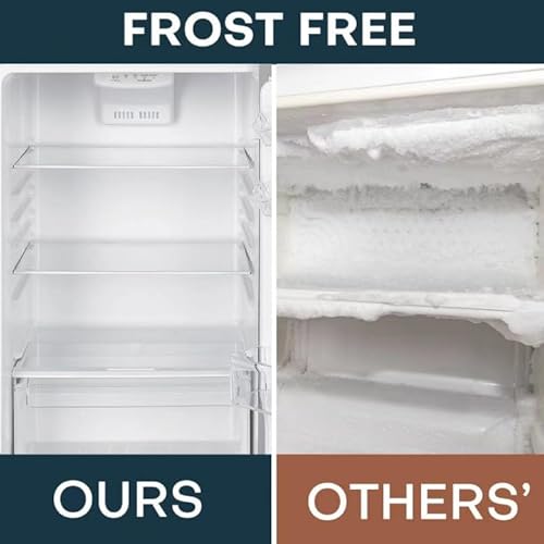 Upstreman 11.6 cu.ft. Double Door Refrigerator In Stainless Steel With Large Capacity Top Freezer, Frost Free, Adjustable Thermostat Control, Apartment Refrigerator With Freezer, Energy Star - View 4 | Fridge.com