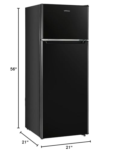 Upstreman 7.7 Cu.Ft. Refrigerator with Freezer Double Door Fridge | Fridge.com