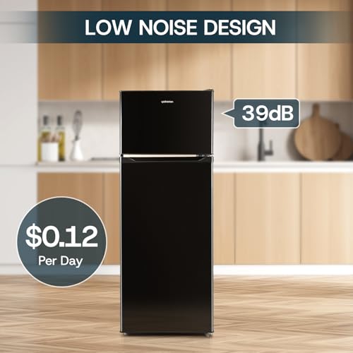 Upstreman 7.7 cu.ft. Refrigerator With Freezer Double Door Fridge - View 6 | Fridge.com