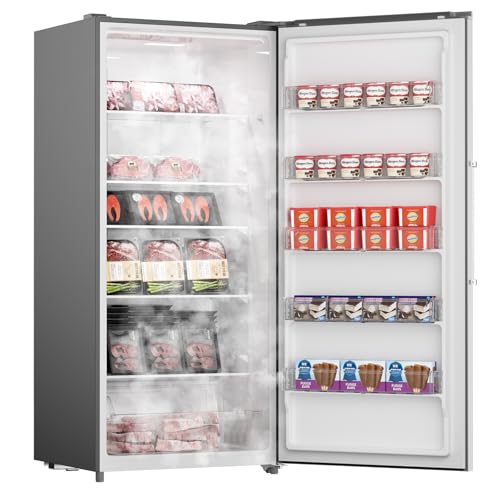 Upstreman 21.2 cu.ft. Stainless Convertible Upright Freezer - View 2 | Fridge.com