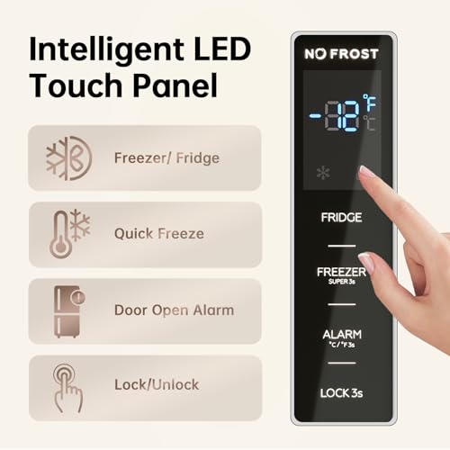 Upstreman 21.2 cu.ft. Stainless Convertible Upright Freezer - View 6 | Fridge.com