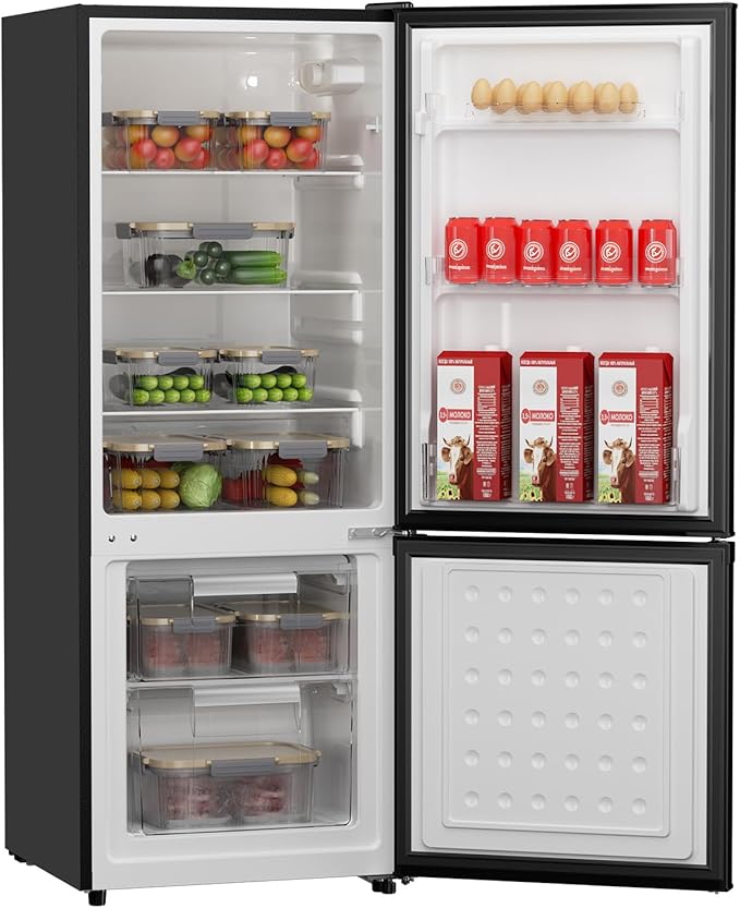 Upstreman 7.1 Cu.Ft Refrigerator with Bottom Freezer, Apartment Fridge with Freezer, Energy-efficient, Large Capacity, Adjustable Thermostat, Refrigerator for Apartment, Kitchen, Dorm(BM71) | Fridge.com
