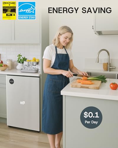 Upstreman 2.5 cu.ft All-Refrigerator Mini Fridge, Single Door Small Refrigerator, Dorm Fridge With 7 Adjustable Thermostat, Compact Refrigerator For Office, Bedroom Or Dorm, Silver-CR26 - View 4 | Fridge.com