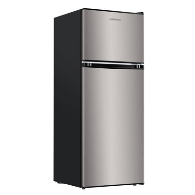 4.0 Cu.Ft. Freestanding Mini Double Door Fridge With Freezer And Adjustable Thermostat — FIN-0019519 | Fridge.com