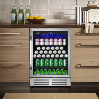 24-inch 210 Can Freestanding/Built-in Beverage Cooler - Energy Efficient, Quiet, Home Bar Fridge with Safety Lock | Fridge.com