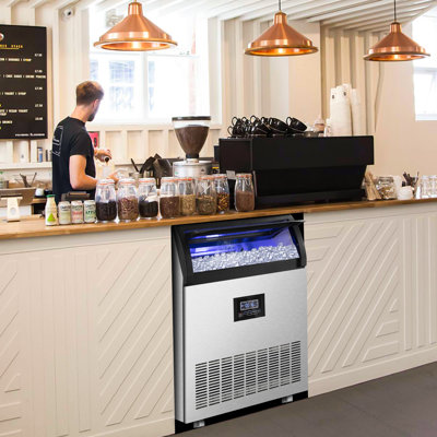 Velivi 360 Lb. Daily Production Cube Clear Ice Freestanding Commercial Use Ice Machines — FIN-0017114 | Fridge.com