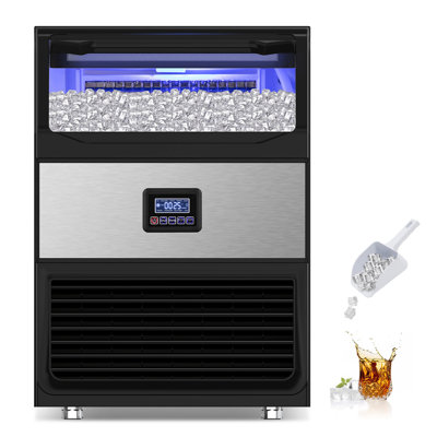 Commercial Ice Maker 450 Lb. Daily Built-in or Freestanding Ice Maker Machine with 55 lb. Storage | Fridge.com