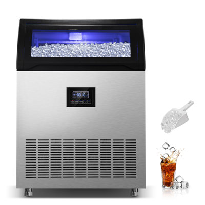 Velivi 220 Lb. Daily Production Cube Clear Ice Freestanding Commercial Use Ice Machines | Fridge.com