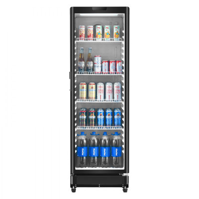 Commercial Merchandiser Refrigerator 8.1 CU.FT Glass Door Beverage Refrigerator | Fridge.com