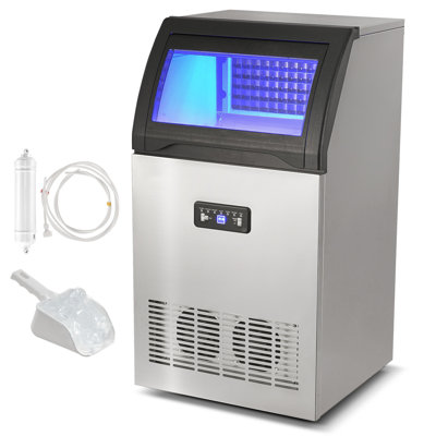 VEVOR 120 Lb. Daily Production Cube Clear Ice Freestanding Ice Maker | Fridge.com