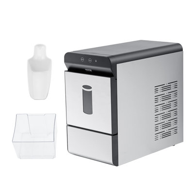 Nugget Ice Maker, 37Lbs In 24 Hrs, Manual Auto Refill Self Cleaning Countertop Ice Maker Portable Nugget Ice Maker With Scoop And Basket | Fridge.com